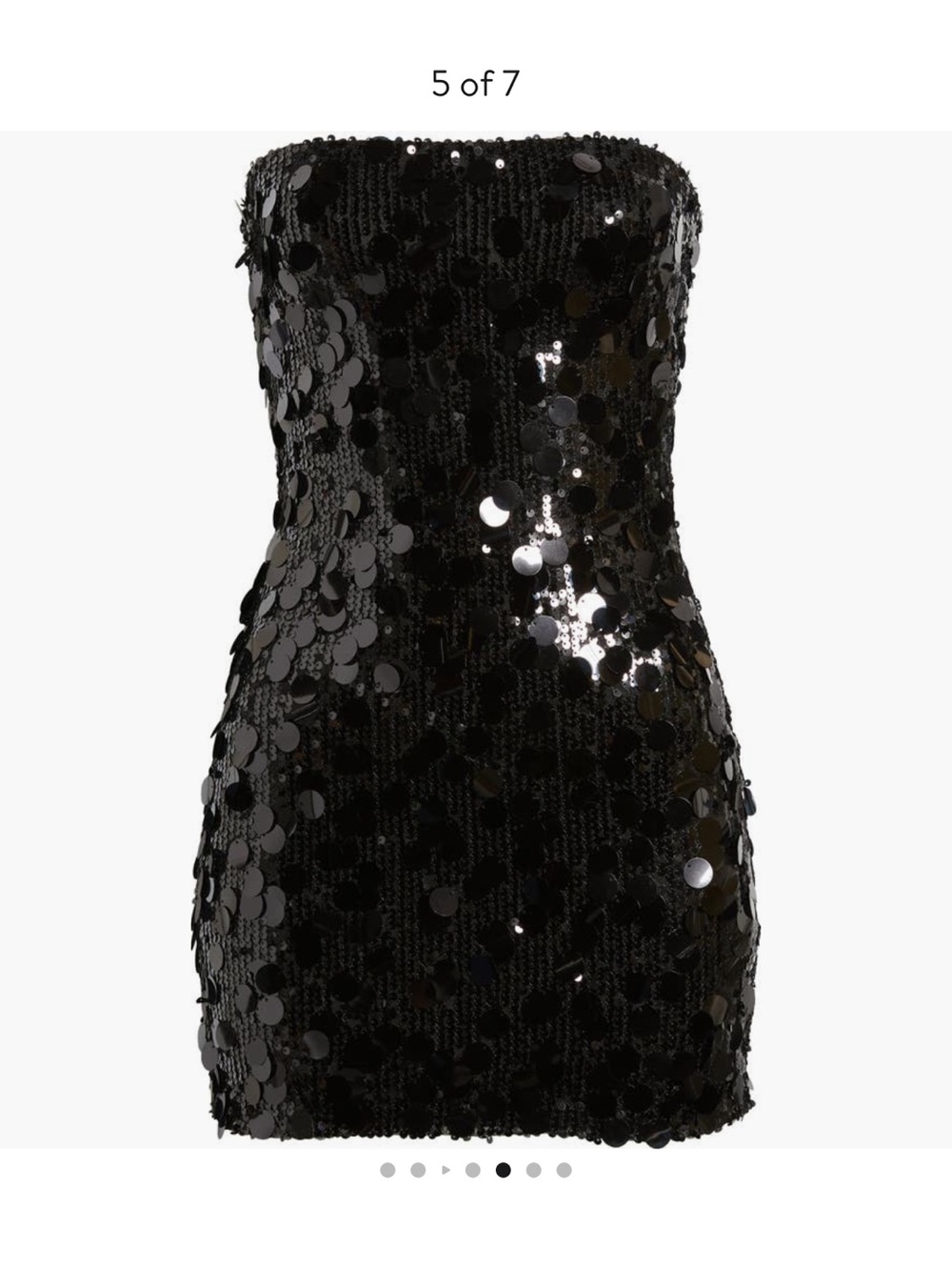 EDIKTED Samba Sequin Strapless Minidress